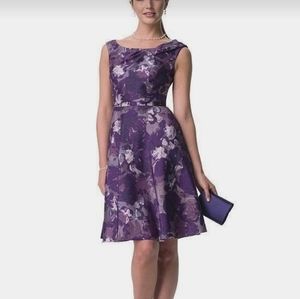 Davids bridal floral satin dress